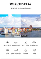 Rimless Rectangle Small Square Sun Glasses