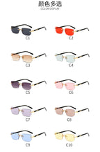 Rimless Rectangle Small Square Sun Glasses
