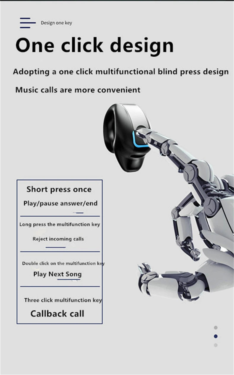 Clip Wireless Bluetooth Earphone