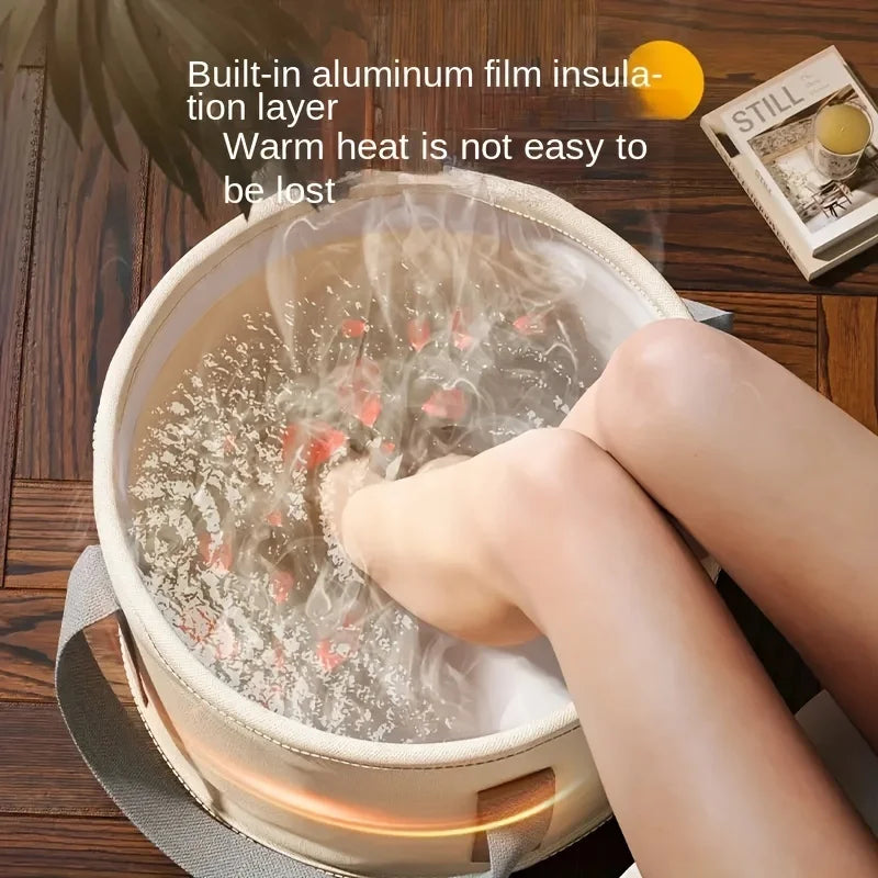 Foot Spa Bucket Massager - Folding Foot Soak Bath Tub with Heat Preservation