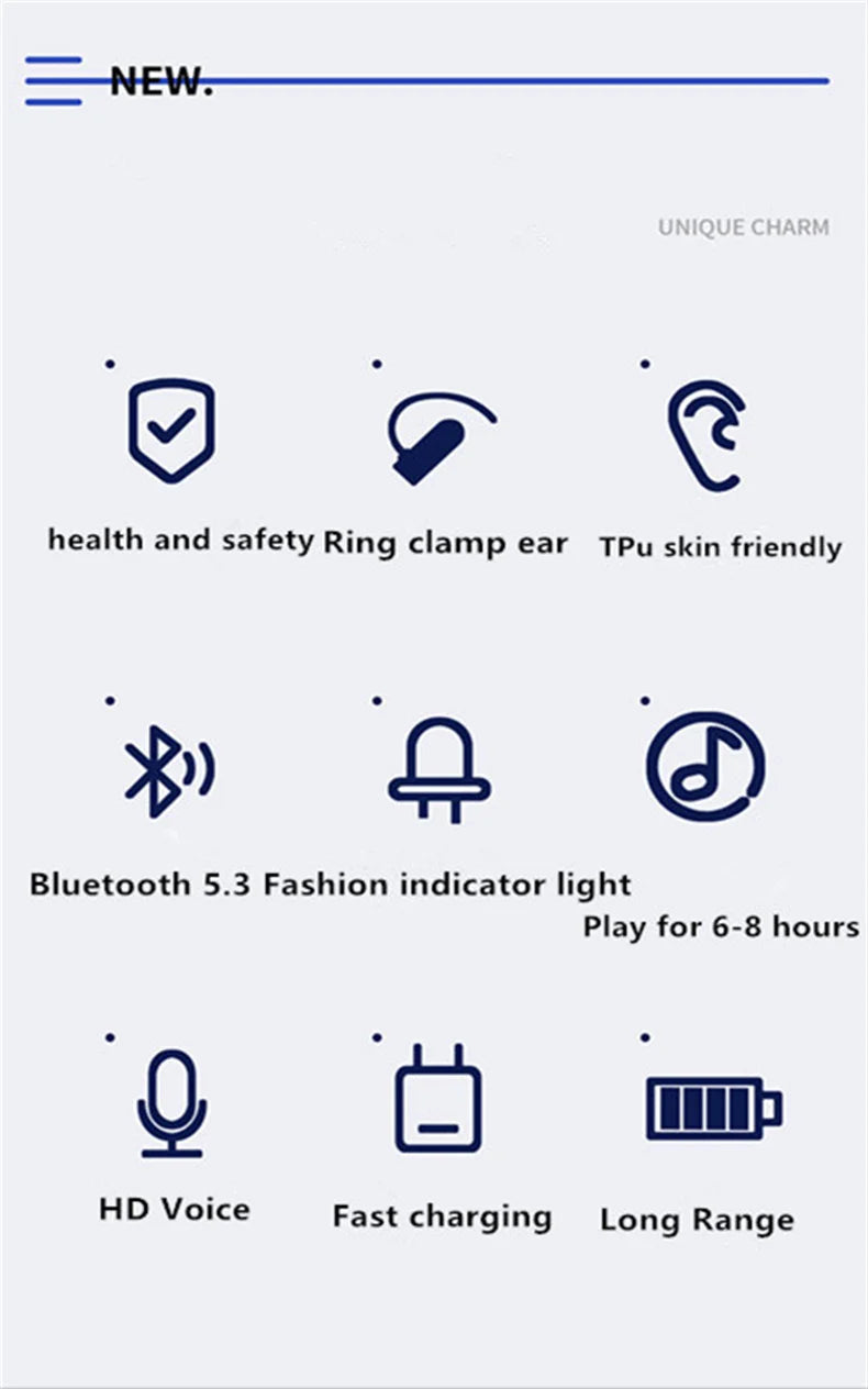 Clip Wireless Bluetooth Earphone
