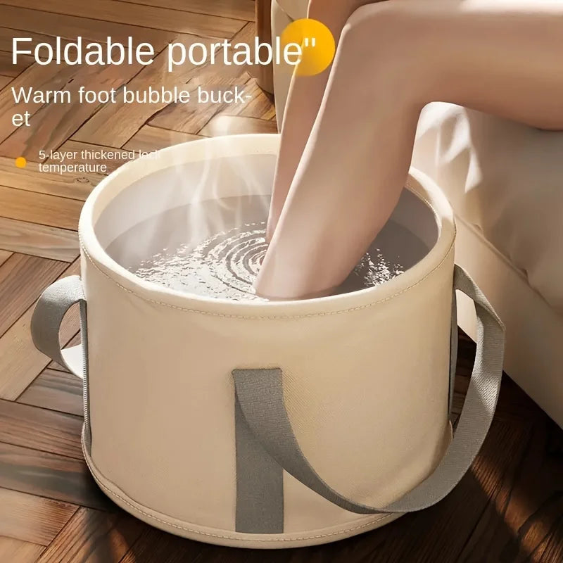 Foot Spa Bucket Massager - Folding Foot Soak Bath Tub with Heat Preservation